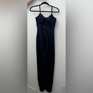 Dark blue formal maxi dress